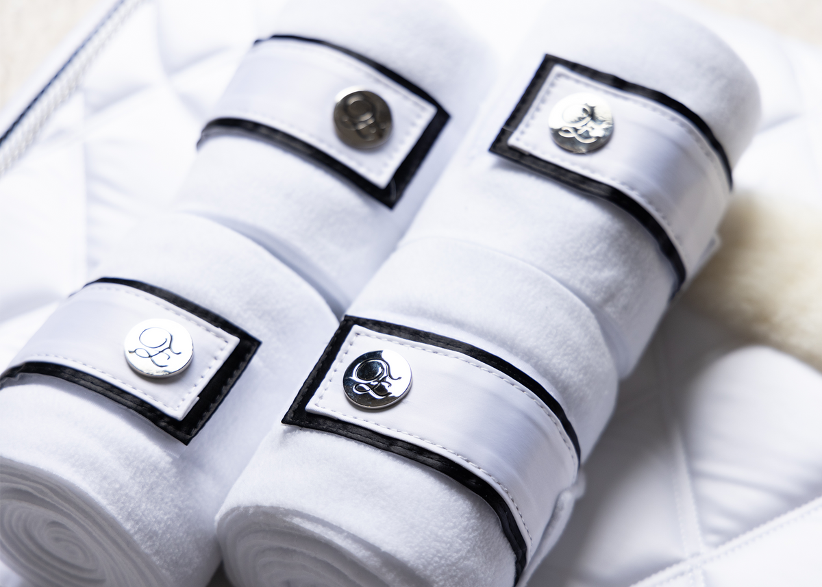 'The Queen' White Polo Wraps Eloquence Equestrian