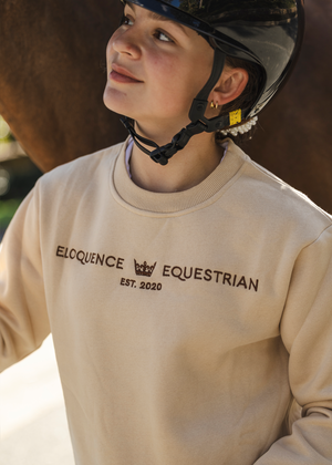 
                  
                    Load image into Gallery viewer, Black &amp;#39;Matilda&amp;#39; Equestrian Fleece Pullover
                  
                