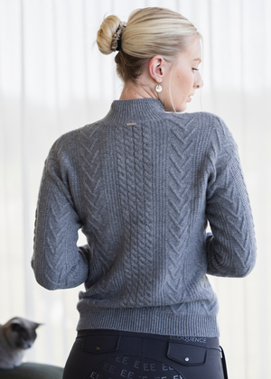 
                  
                    Load image into Gallery viewer, Grey &amp;#39;Claire&amp;#39; Cashmere Knit Sweater
                  
                