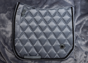 
                  
                    Load image into Gallery viewer, &amp;#39;The Duke&amp;#39; Grey Jewel Saddle Pad
                  
                