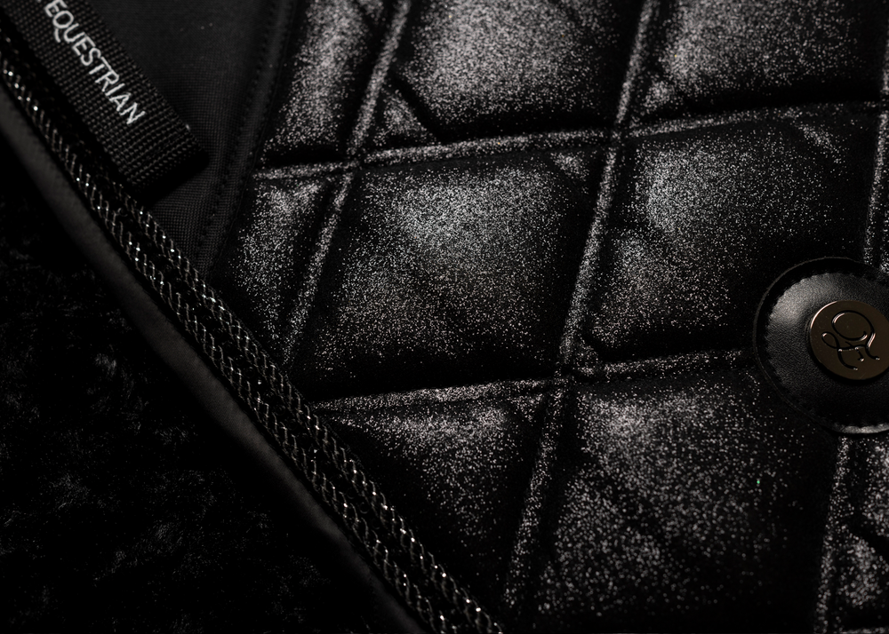 
                  
                    Load image into Gallery viewer, &amp;#39;The King&amp;#39; Black Stardust Jewel Saddle Pad
                  
                