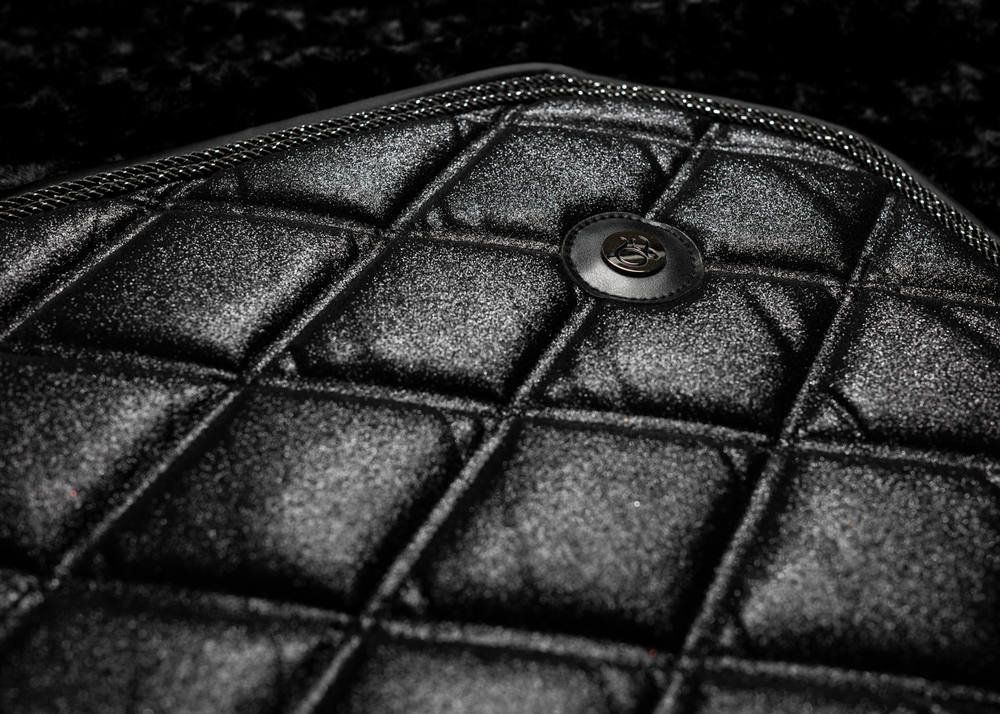 
                  
                    Load image into Gallery viewer, &amp;#39;The King&amp;#39; Black Stardust Jewel Saddle Pad
                  
                