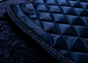 
                  
                    Load image into Gallery viewer, &amp;#39;The Prince&amp;#39; Navy Jewel Saddle Pad
                  
                