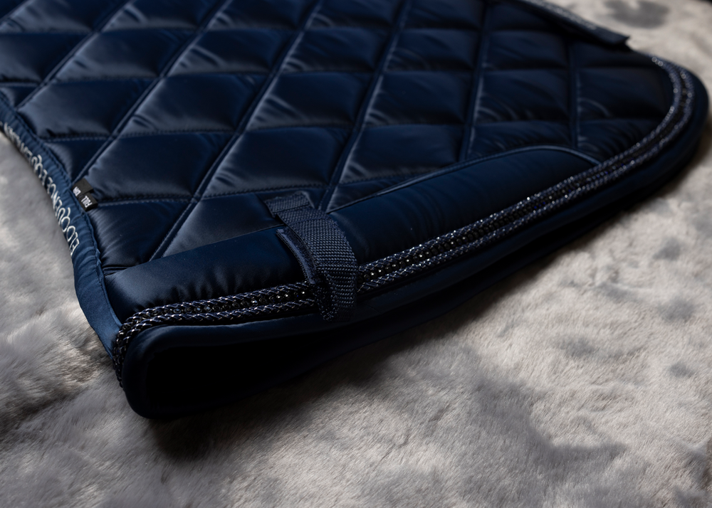 
                  
                    Load image into Gallery viewer, &amp;#39;The Prince&amp;#39; Navy Jewel Saddle Pad
                  
                