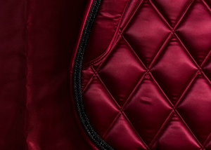 
                  
                    Load image into Gallery viewer, &amp;#39;The Empress&amp;#39; Ruby Red Jewel Jump Saddle Pad
                  
                