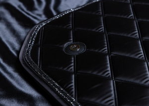
                  
                    Load image into Gallery viewer, &amp;#39;The King&amp;#39; Black Jewel Saddle Pad
                  
                