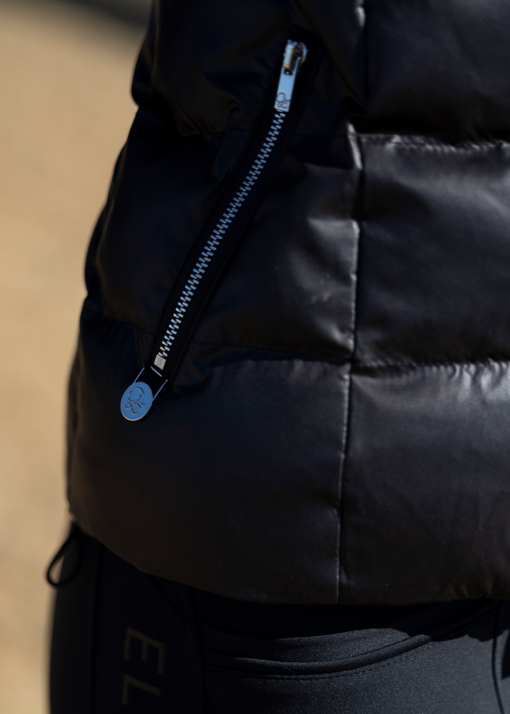 
                  
                    Load image into Gallery viewer, &amp;#39;Tiffany&amp;#39; Black Down Puffer Jacket
                  
                