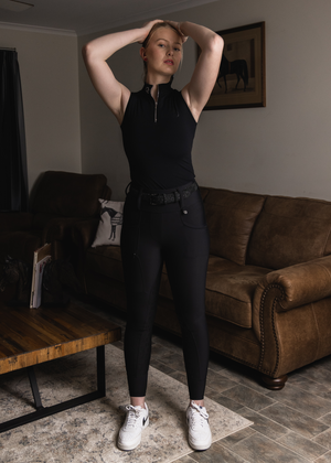 
                  
                    Load image into Gallery viewer, NEW Black &amp;#39;Elle&amp;#39; Riding Tights
                  
                