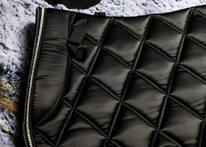 
                  
                    Load image into Gallery viewer, &amp;#39;The King&amp;#39; Black Jump Saddle Pad
                  
                