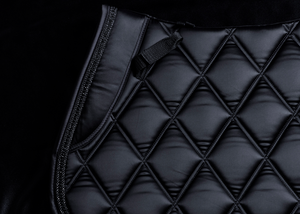 
                  
                    Load image into Gallery viewer, &amp;#39;The King&amp;#39; Black Jewel Jump Saddle Pad
                  
                