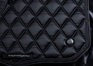 
                  
                    Load image into Gallery viewer, &amp;#39;The King&amp;#39; Black Jewel Jump Saddle Pad
                  
                