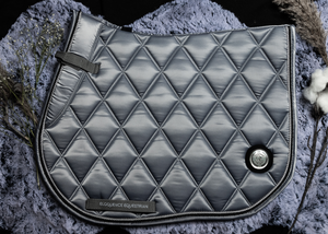 
                  
                    Load image into Gallery viewer, &amp;#39;The Duke&amp;#39; Grey Jump Saddle Pad
                  
                
