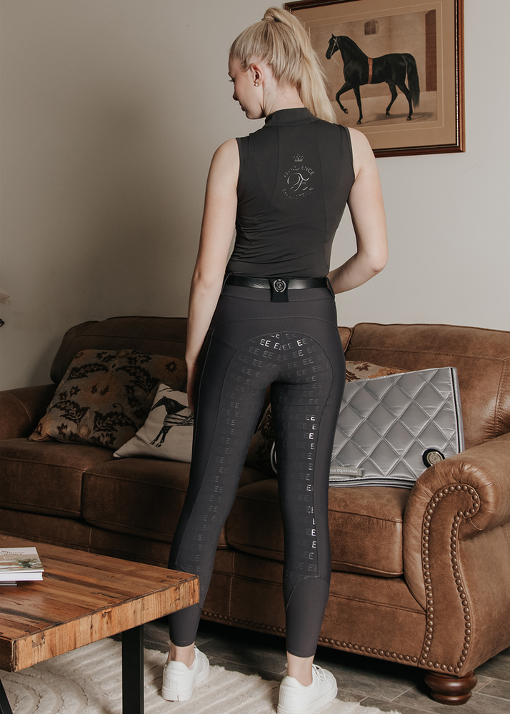 
                  
                    Load image into Gallery viewer, Grey &amp;#39;Lilly&amp;#39; Sleeveless Riding Top
                  
                