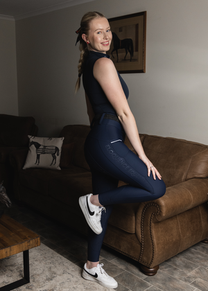 
                  
                    Load image into Gallery viewer, NEW Navy &amp;#39;Charlotte&amp;#39; Riding Tights
                  
                