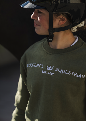 
                  
                    Load image into Gallery viewer, Black &amp;#39;Matilda&amp;#39; Equestrian Fleece Pullover
                  
                