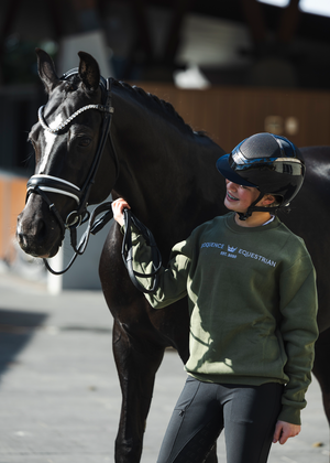 
                  
                    Load image into Gallery viewer, Olive &amp;#39;Matilda&amp;#39; Equestrian Fleece Pullover
                  
                