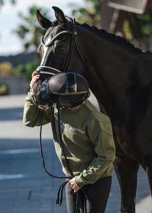 
                  
                    Load image into Gallery viewer, Olive &amp;#39;Matilda&amp;#39; Equestrian Fleece Pullover
                  
                
