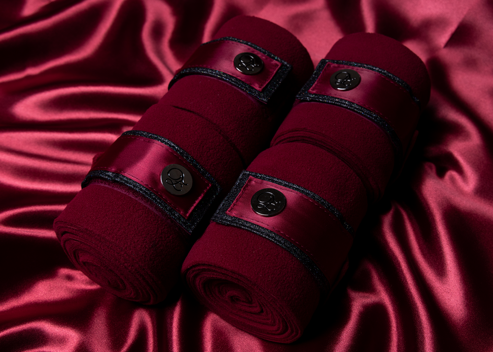 
                  
                    Load image into Gallery viewer, &amp;#39;The Empress&amp;#39; Ruby Red Stardust Polo Wraps
                  
                